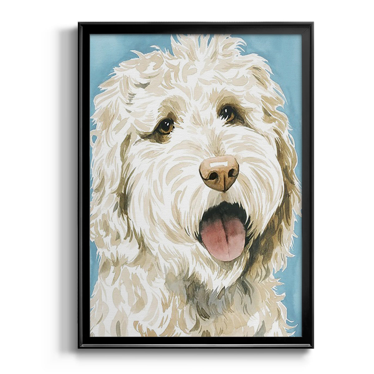 Labradoodle II - Modern Framed Canvas Print