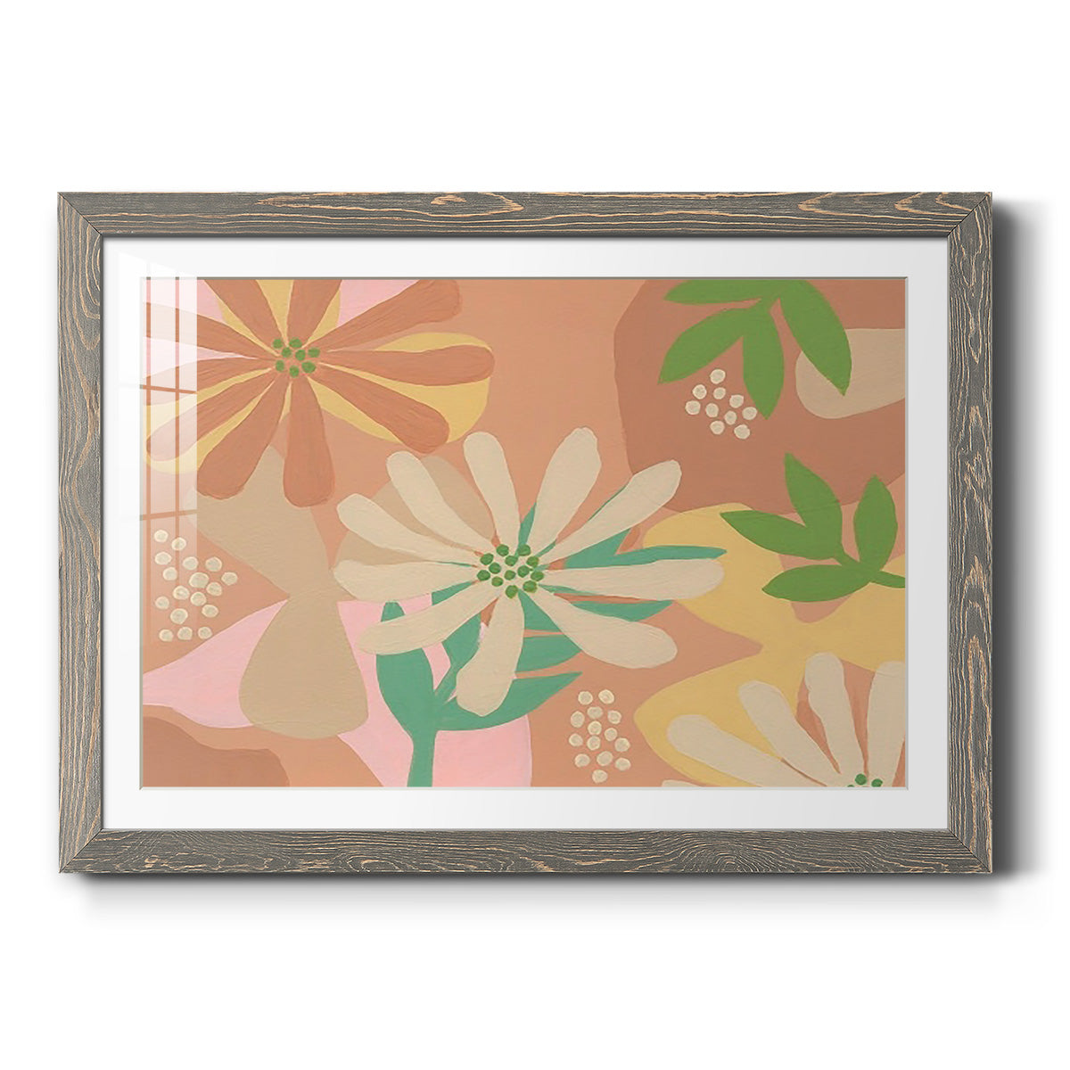 Neutral Blooms III-Premium Framed Print - Ready to Hang