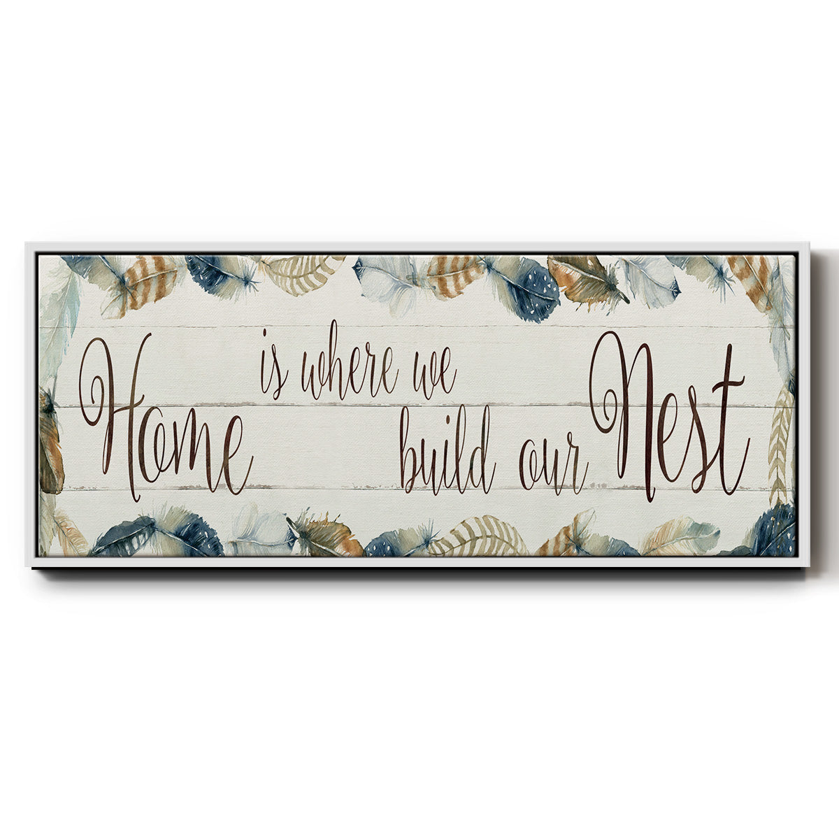 Home Nest - Floater Framed Canvas Print