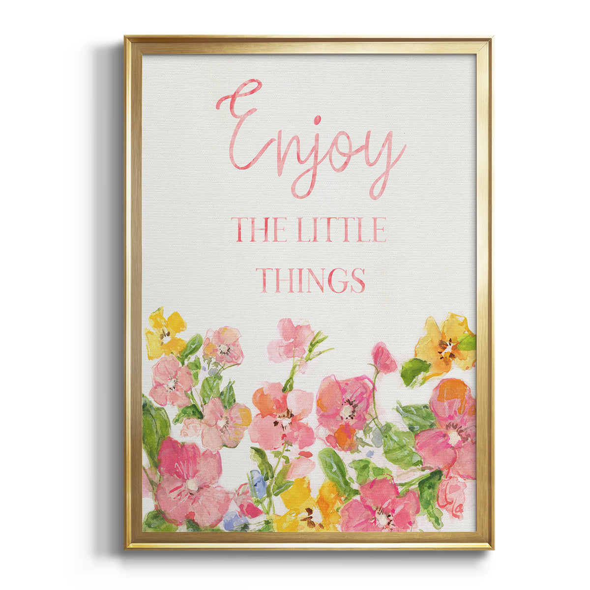 Little Things - Modern Framed Canvas Print