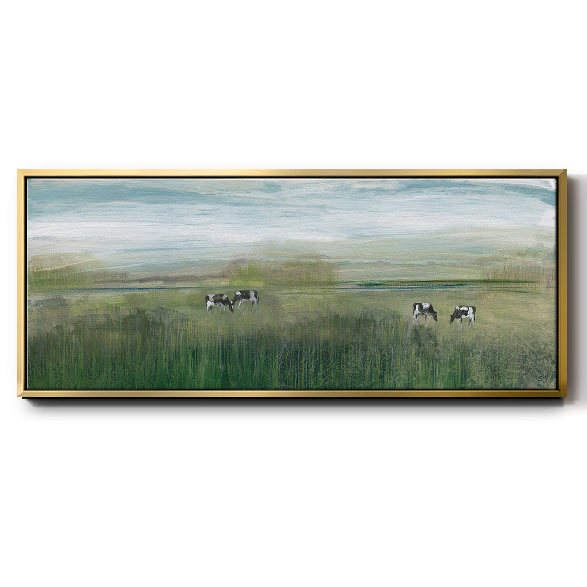 Grazing In Shandelee - Floater Framed Canvas Print