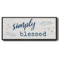 Simply Blessed - Floater Framed Canvas Print