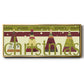 Happy Merry Joyous - Floater Framed Canvas Print