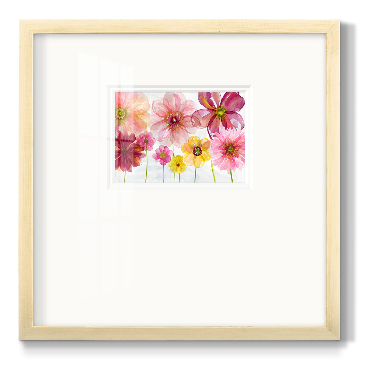 Pop Of Spring - Double Matboard Framed Print