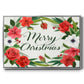 Christmas Floral Wreath Collection A - Floater Framed Canvas Print