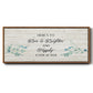 Floral Happily - Floater Framed Canvas Print