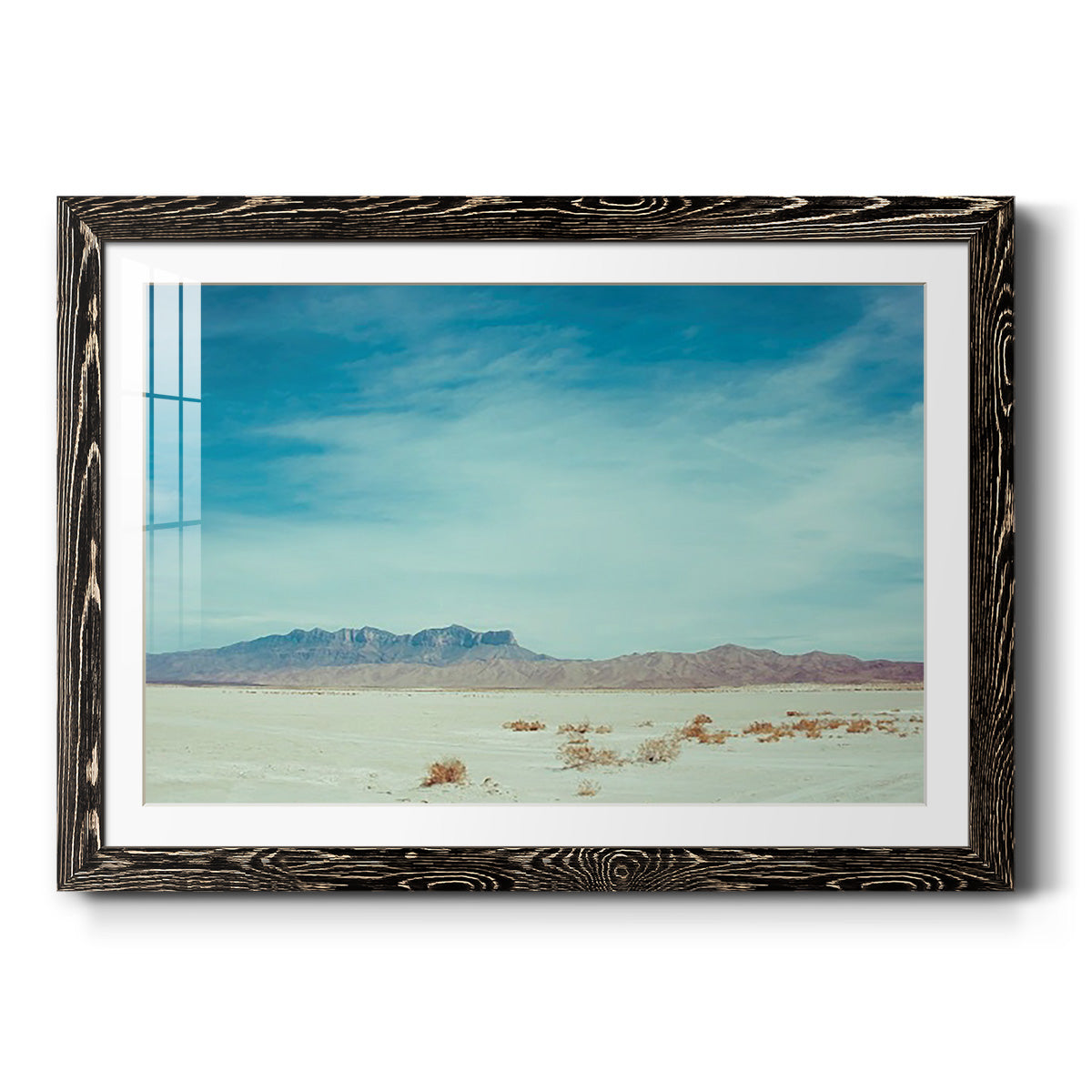 Salt Flat Walk II - Barnwood Framed Art Print