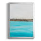 Harmony in Turquiose - Modern Framed Canvas Print