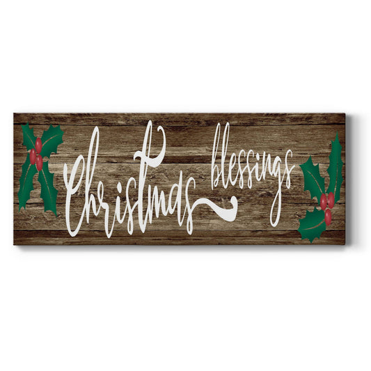 Christmas Blessings Premium Gallery Wrapped Canvas - Ready to Hang