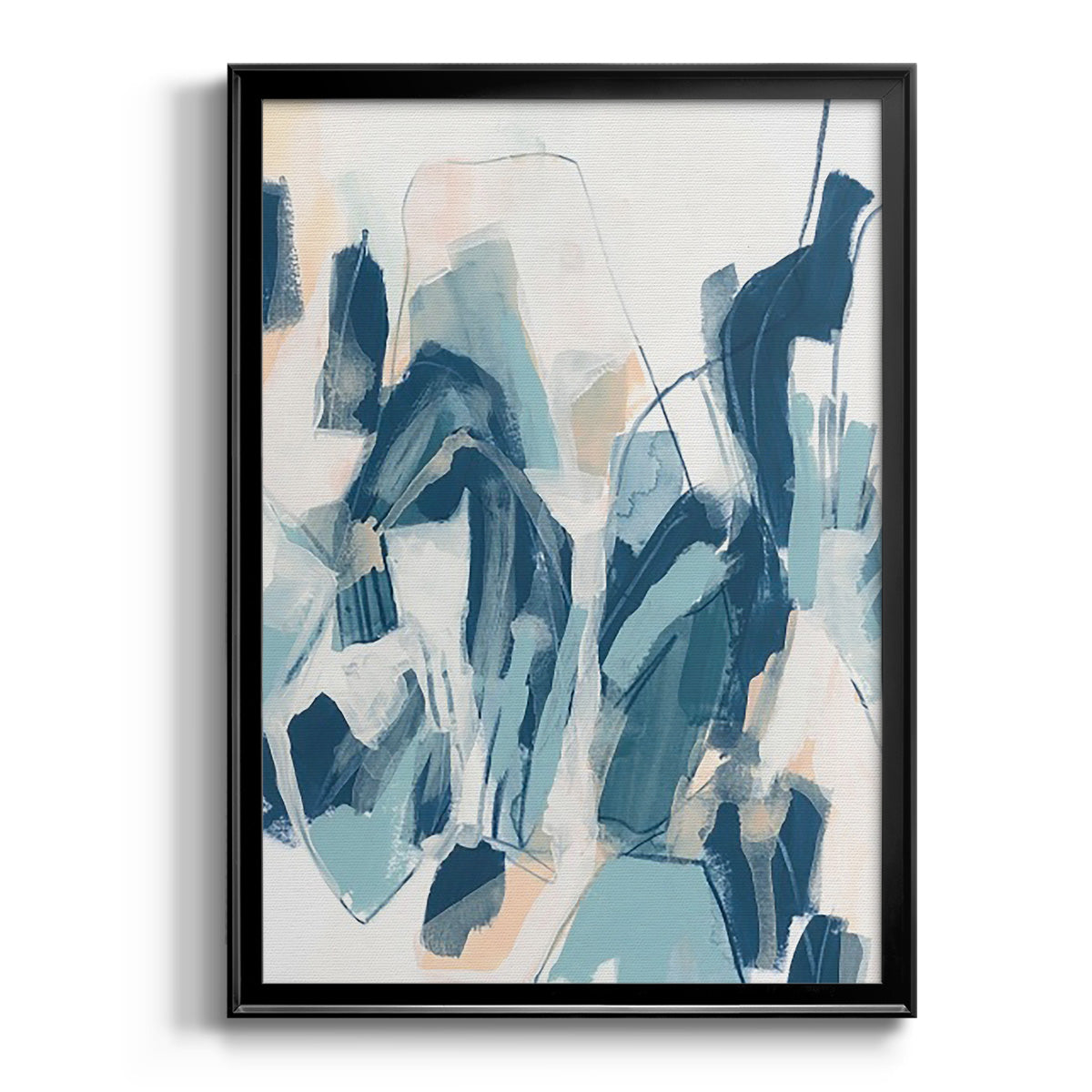 Interlocking Melody II - Modern Framed Canvas Print