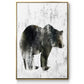 Bear Totem - Framed Premium Gallery Wrapped Canvas L Frame - Ready to Hang