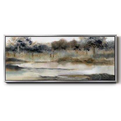 Serene River - Floater Framed Canvas Print