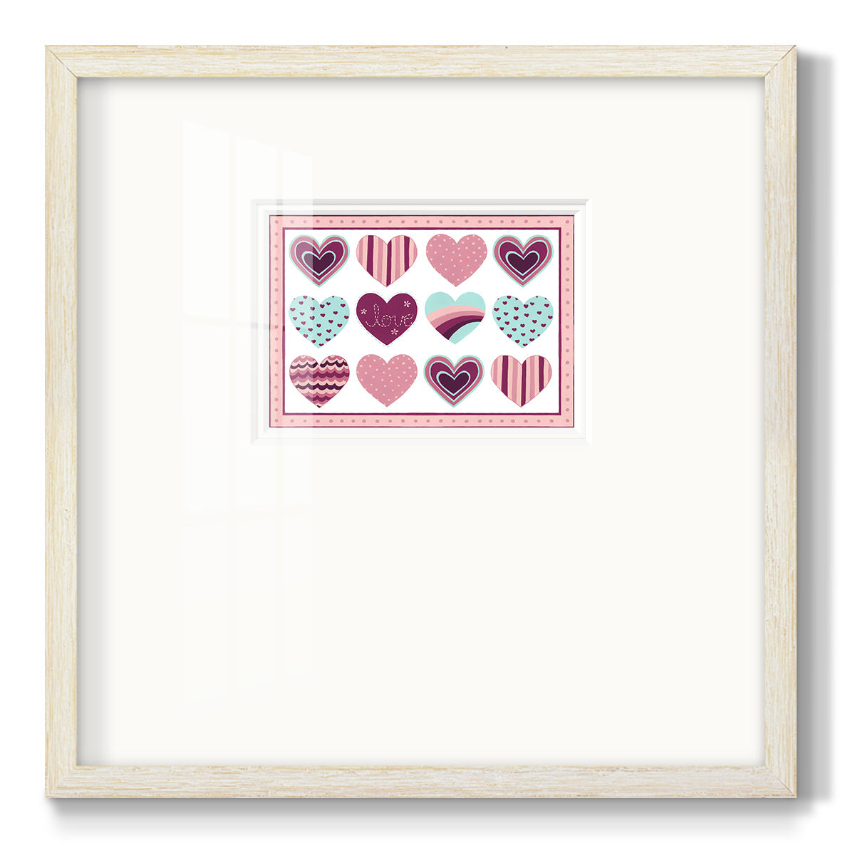Sweet Valentine Collection A - Double Matboard Framed Print