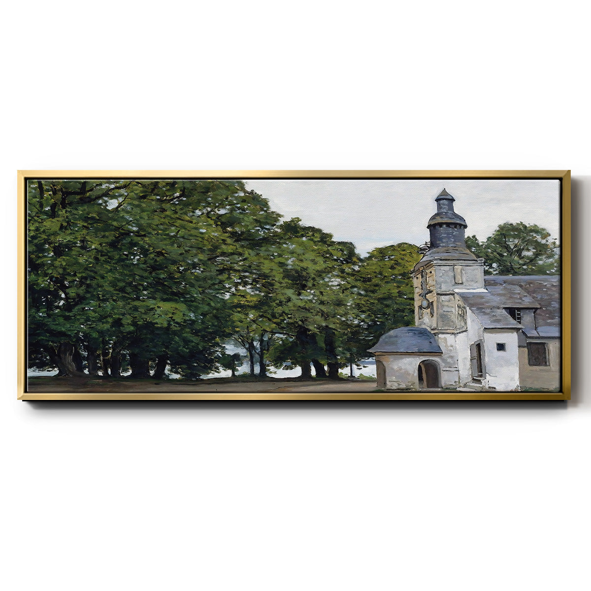 The Chapel Notre - Floater Framed Canvas Print