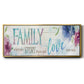 Family Love Story - Floater Framed Canvas Print