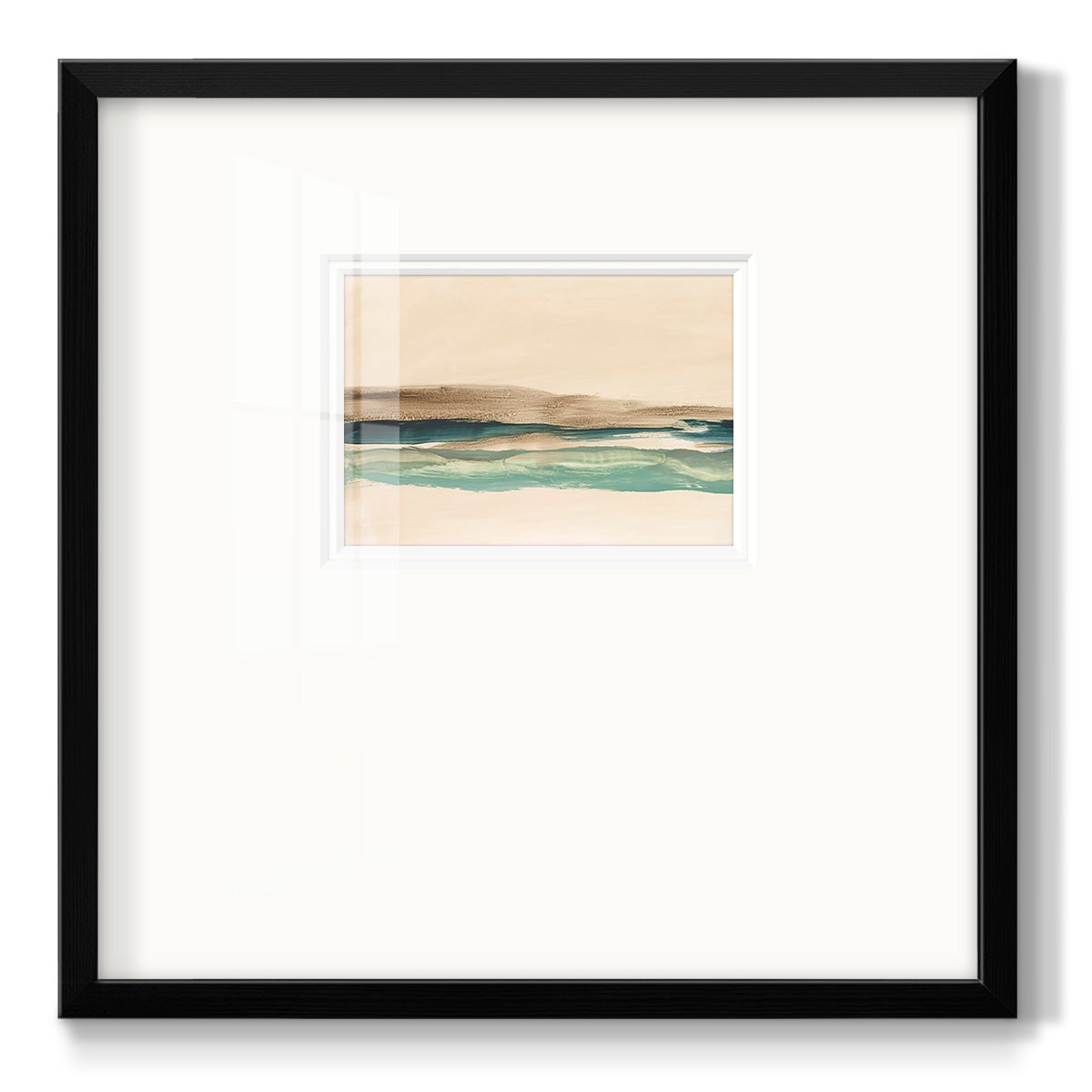 Layered Horizon I - Double Matboard Framed Print