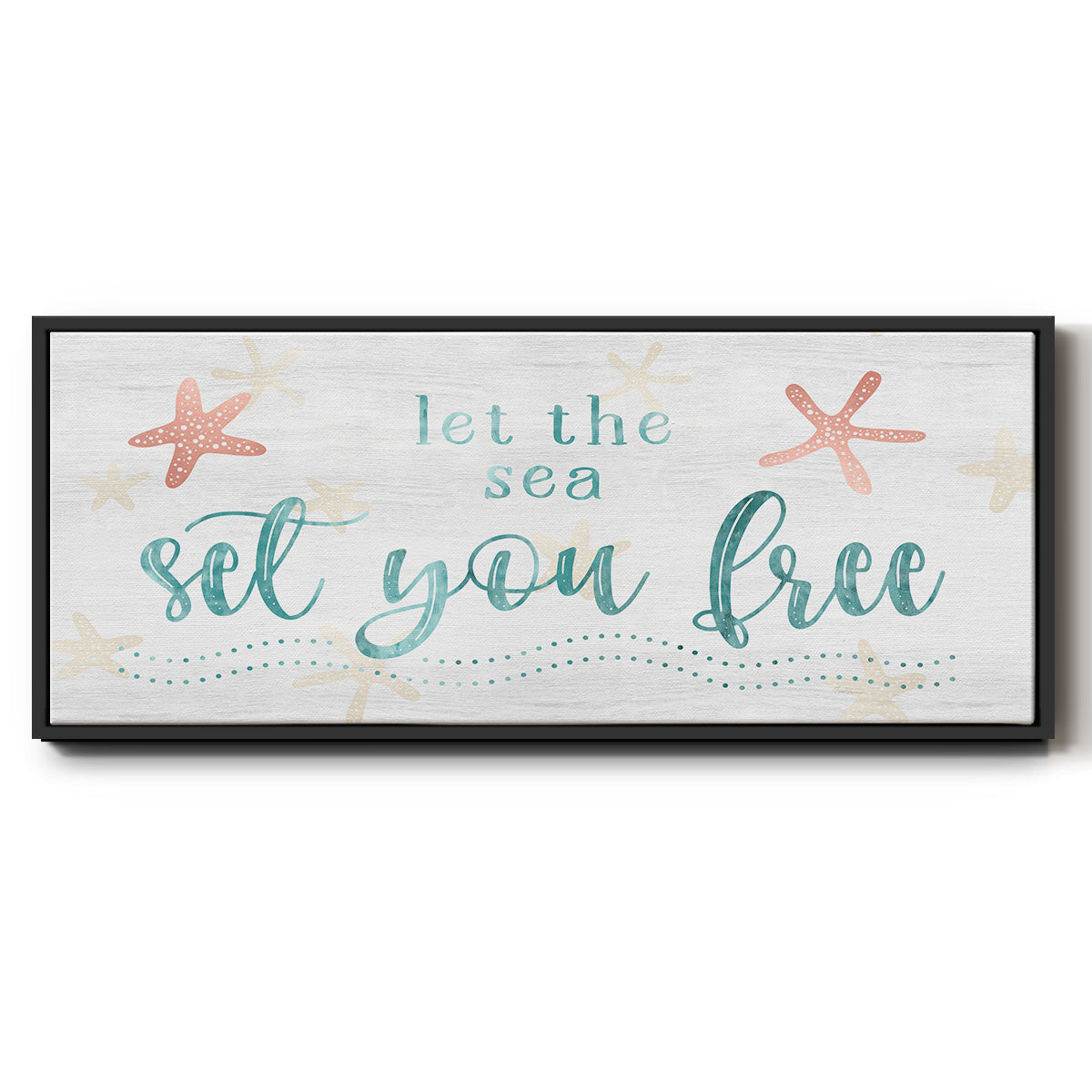 Sea Free - Floater Framed Canvas Print