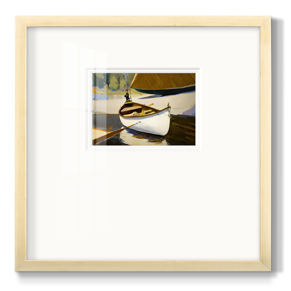 Canoe Premium Framed Print Double Matboard