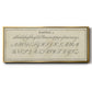 Manuscript Sampler IV - Floater Framed Canvas Print