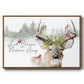 Holiday Deer Collection A - Floater Framed Canvas Print