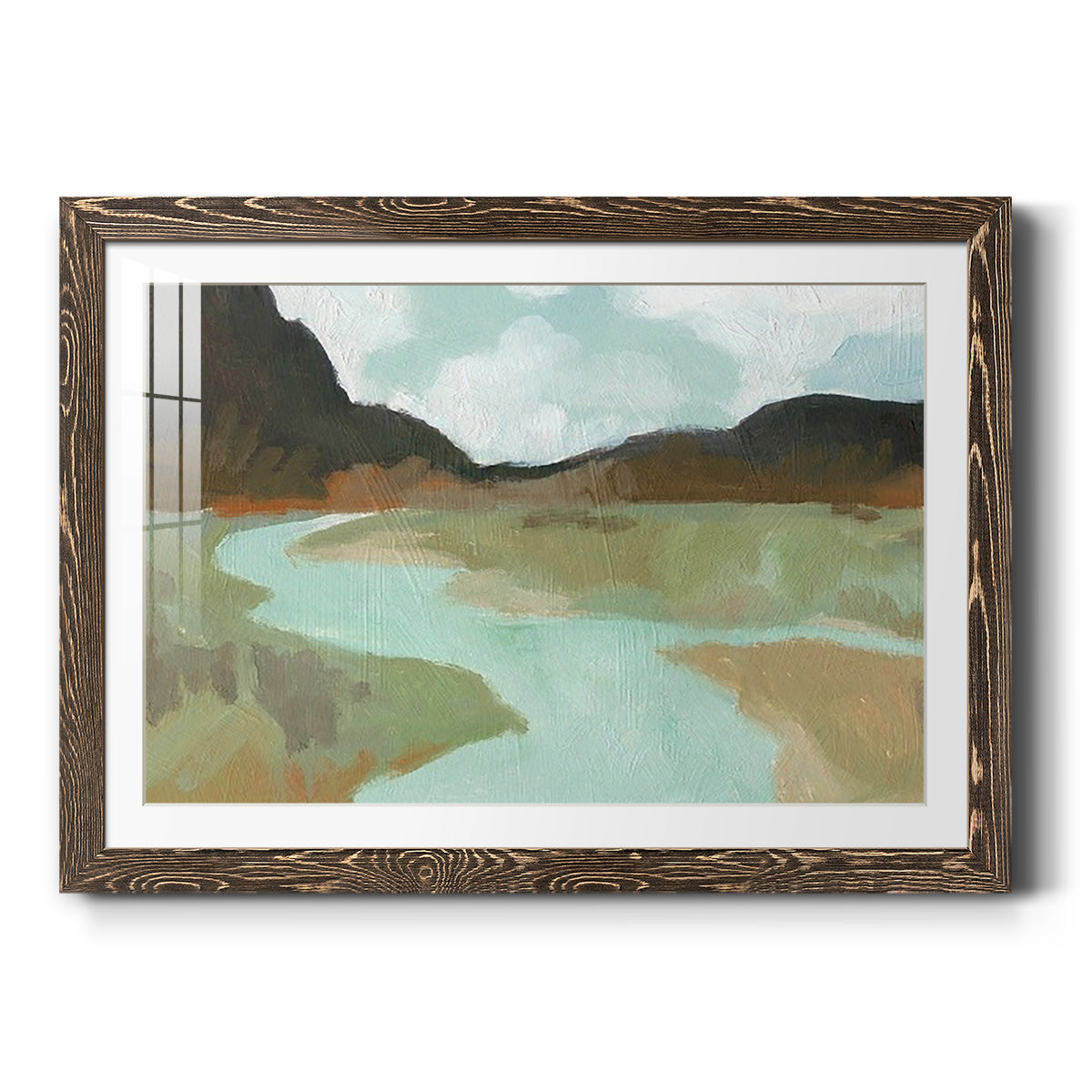 Coldwater Hills II - Barnwood Framed Art Print