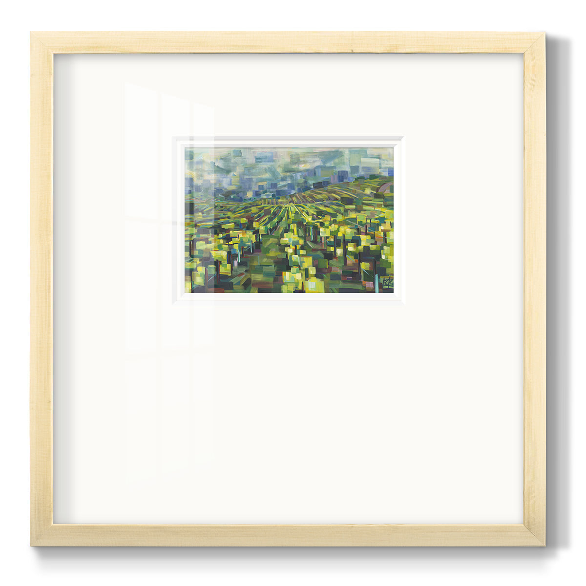 Yellow Grapevines Forever - Double Matboard Framed Print