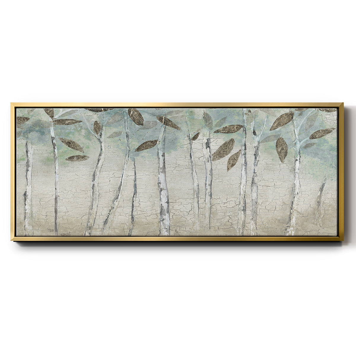 Rain Soft Woods - Floater Framed Canvas Print