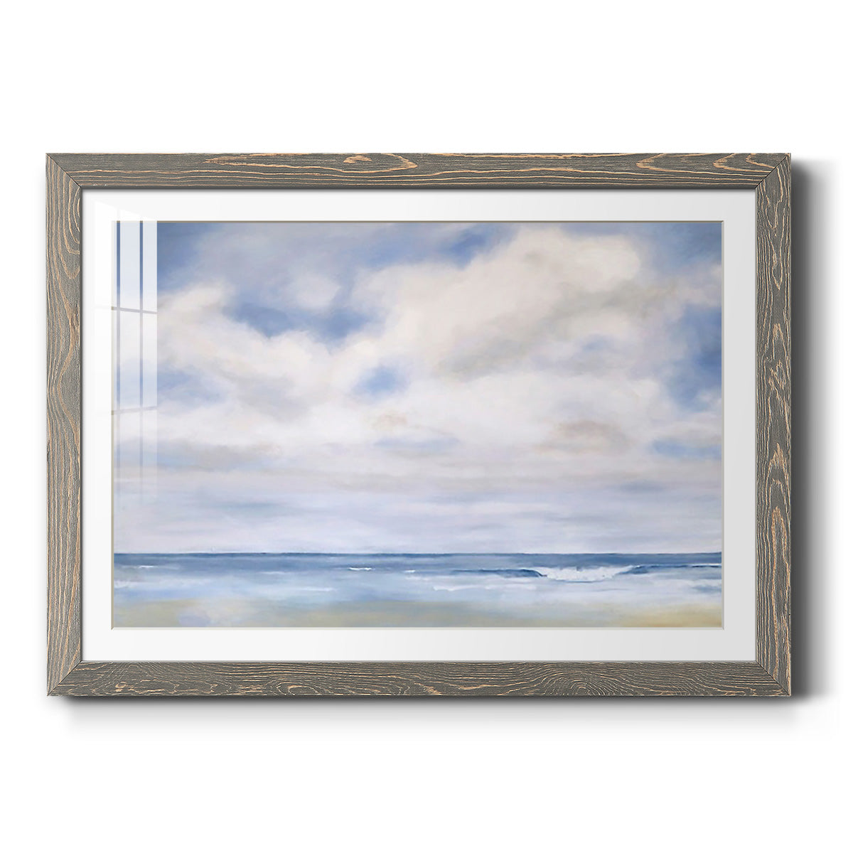 The Wave - Barnwood Framed Art Print