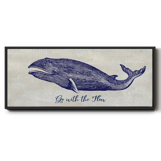 Go with the Flow - Floater Framed Canvas Print
