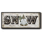 Winter Wonderland Friend Snow - Floater Framed Canvas Print