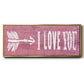 I Love You - Floater Framed Canvas Print