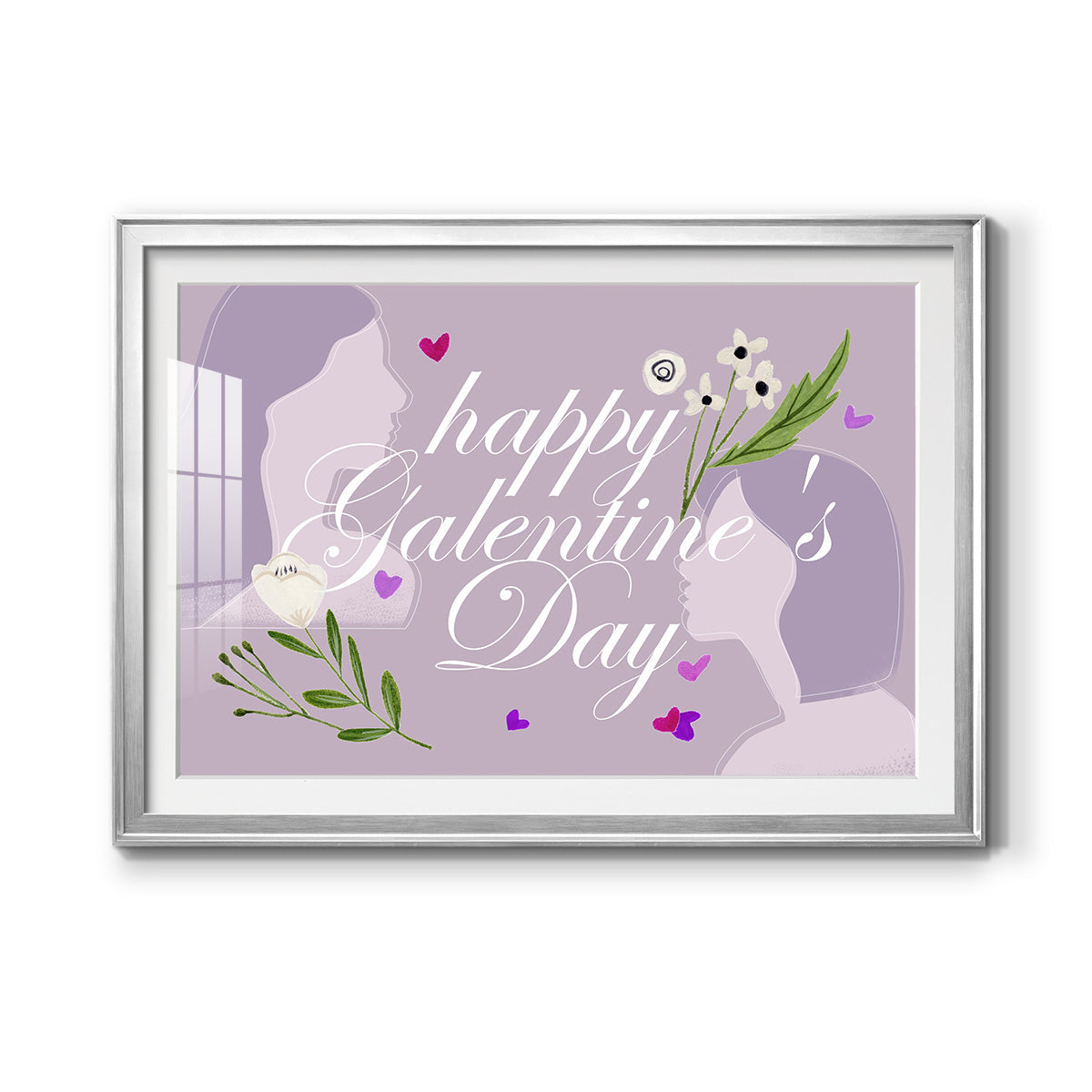 Happy Galentine's Day Collection A Premium Framed Print - Ready to Hang