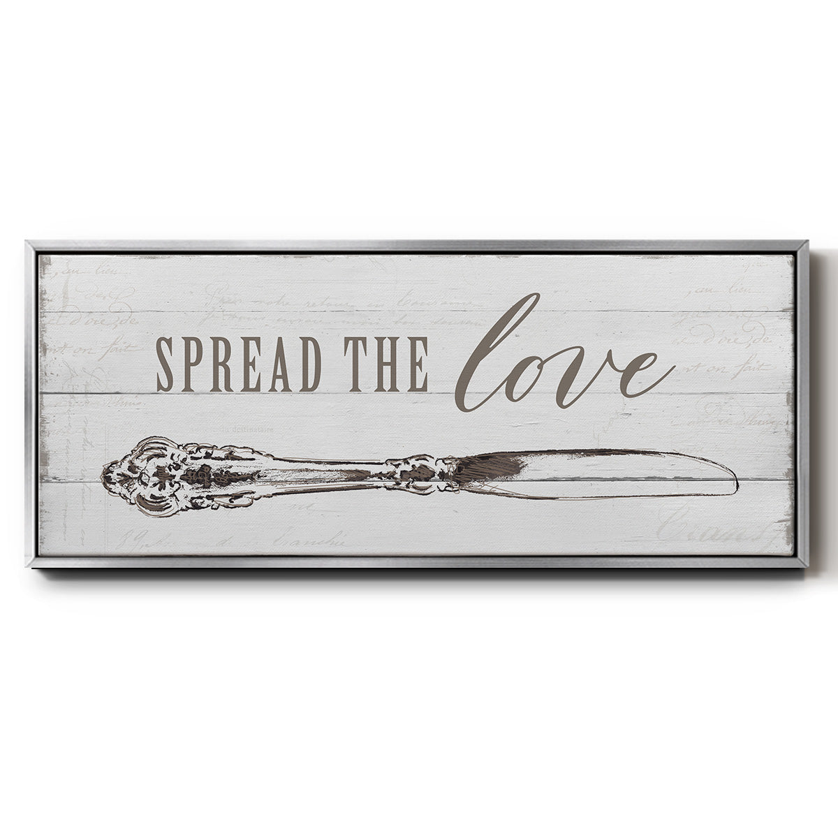 Spread the Love - Floater Framed Canvas Print
