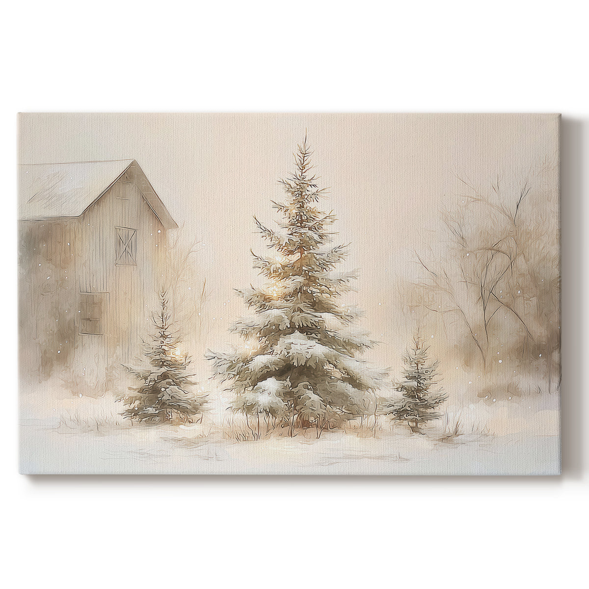 Midwinter of Tinsel-Gold Blessing - Canvas Art Print