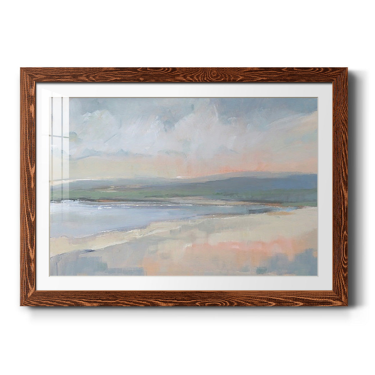 Coastal Study I - Barnwood Framed Art Print