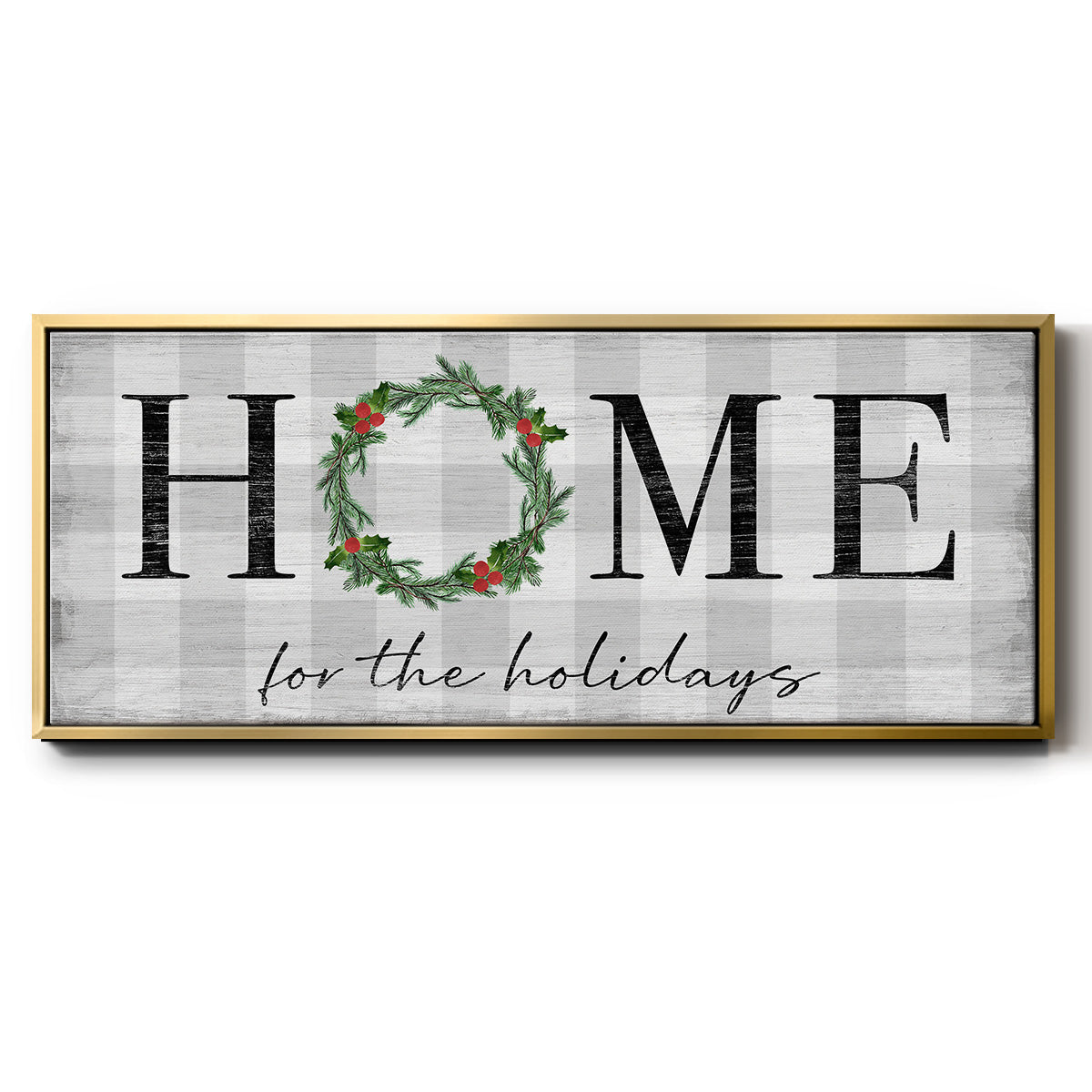 Home for the Holidays - Floater Framed Canvas Print