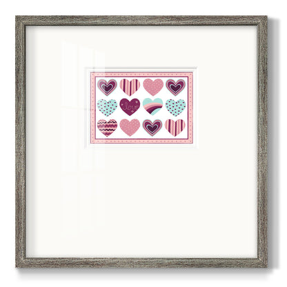 Sweet Valentine Collection A - Double Matboard Framed Print