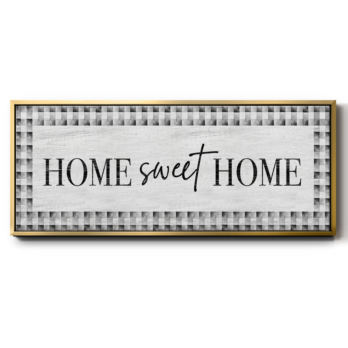 Home Sweet Home - Floater Framed Canvas Print