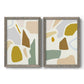 Pastel Splotches I - Premium Framed Canvas 2 Piece Set - Ready to Hang