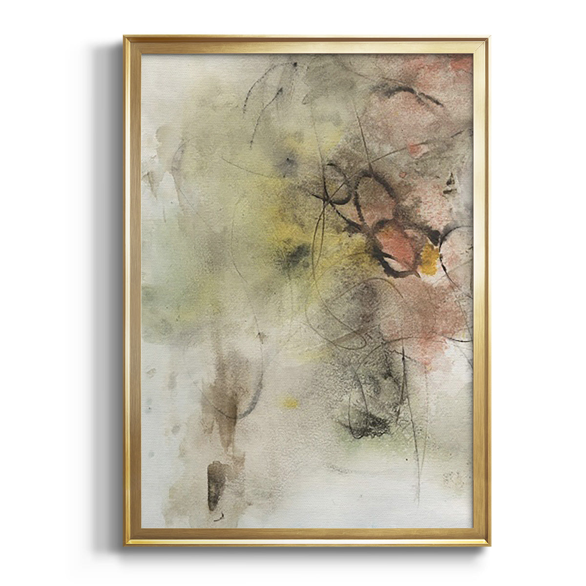 Soft Inspiration III - Modern Framed Canvas Print