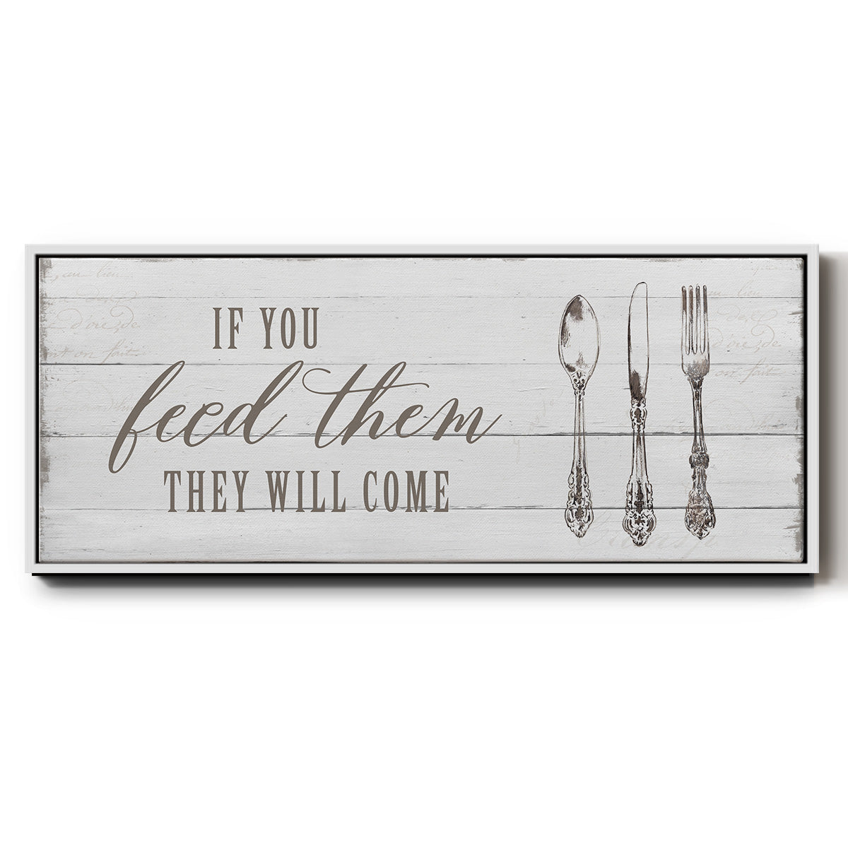 If You Feed Them - Floater Framed Canvas Print