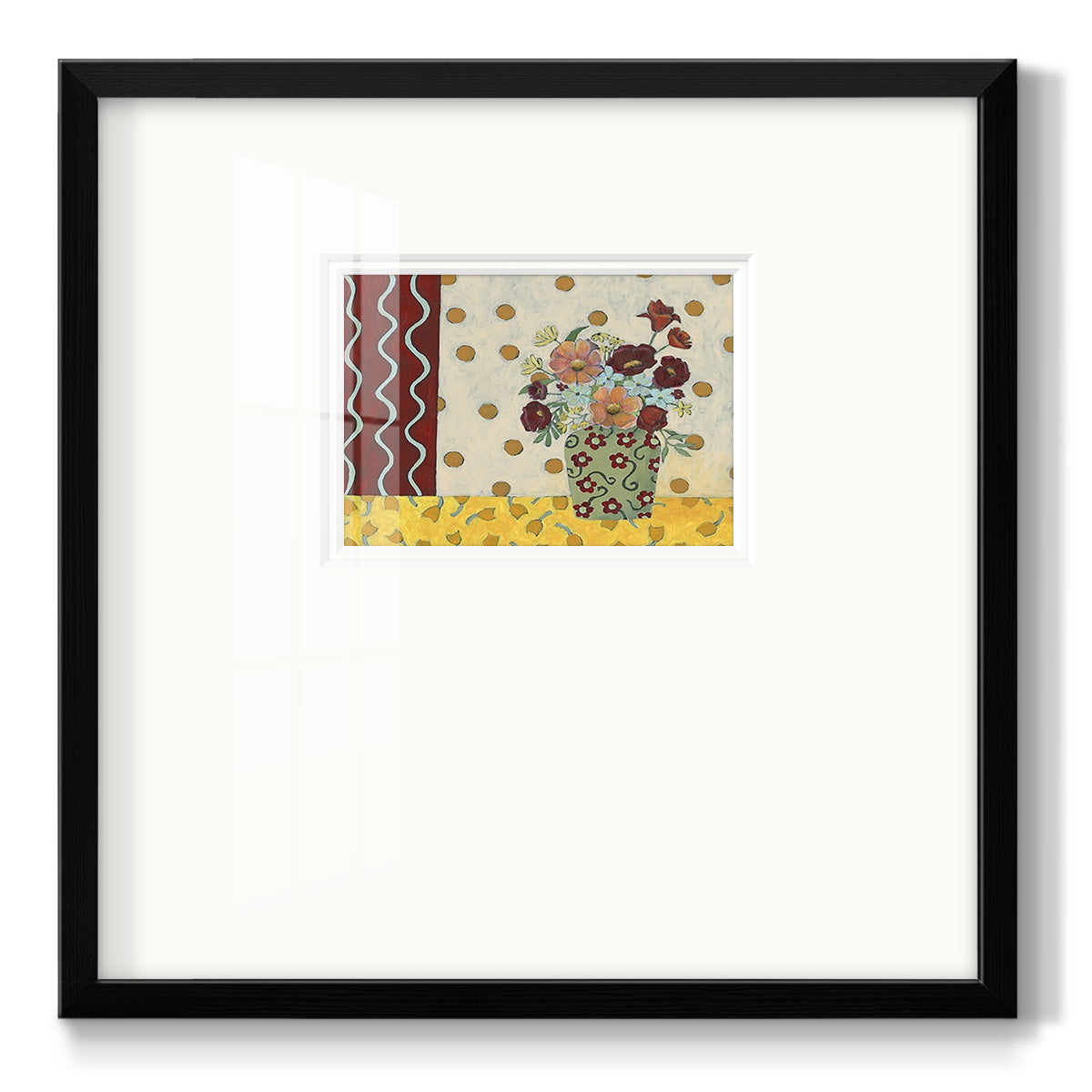 Flowerscape II - Double Matboard Framed Print
