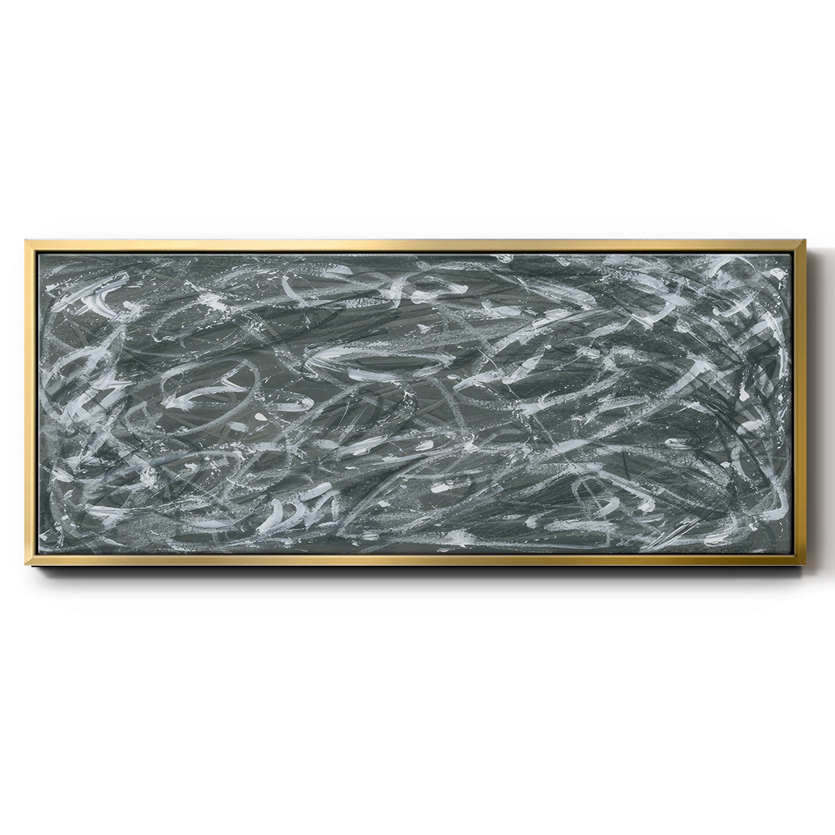 Static Scramble I  - Floater Framed Canvas Print