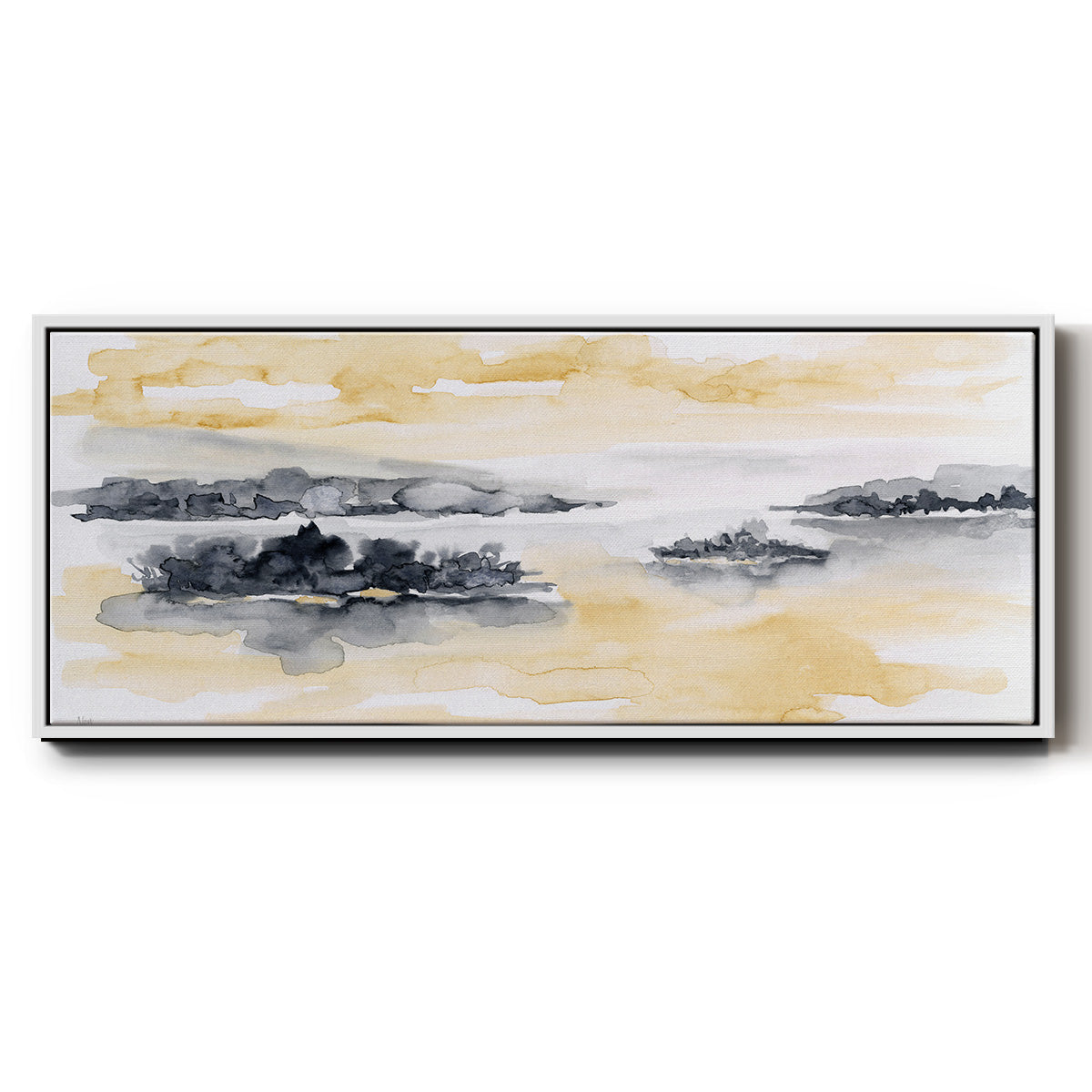 Whispering Wind I - Floater Framed Canvas Print