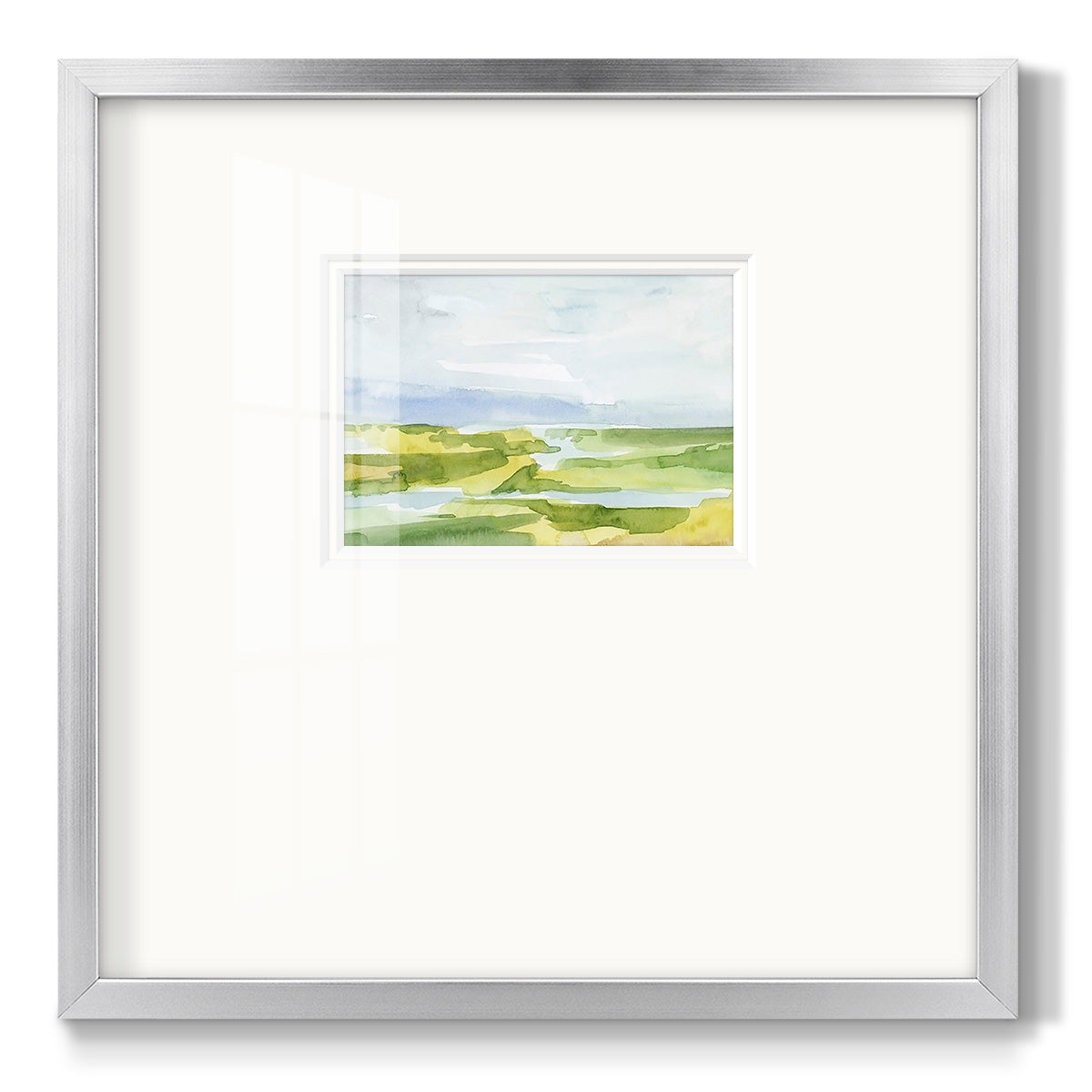 Watery Lowlands III - Double Matboard Framed Print