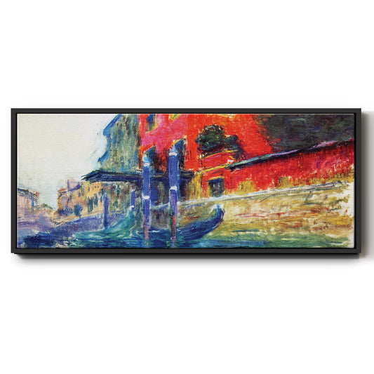 The Red House, 1908 - Floater Framed Canvas Print