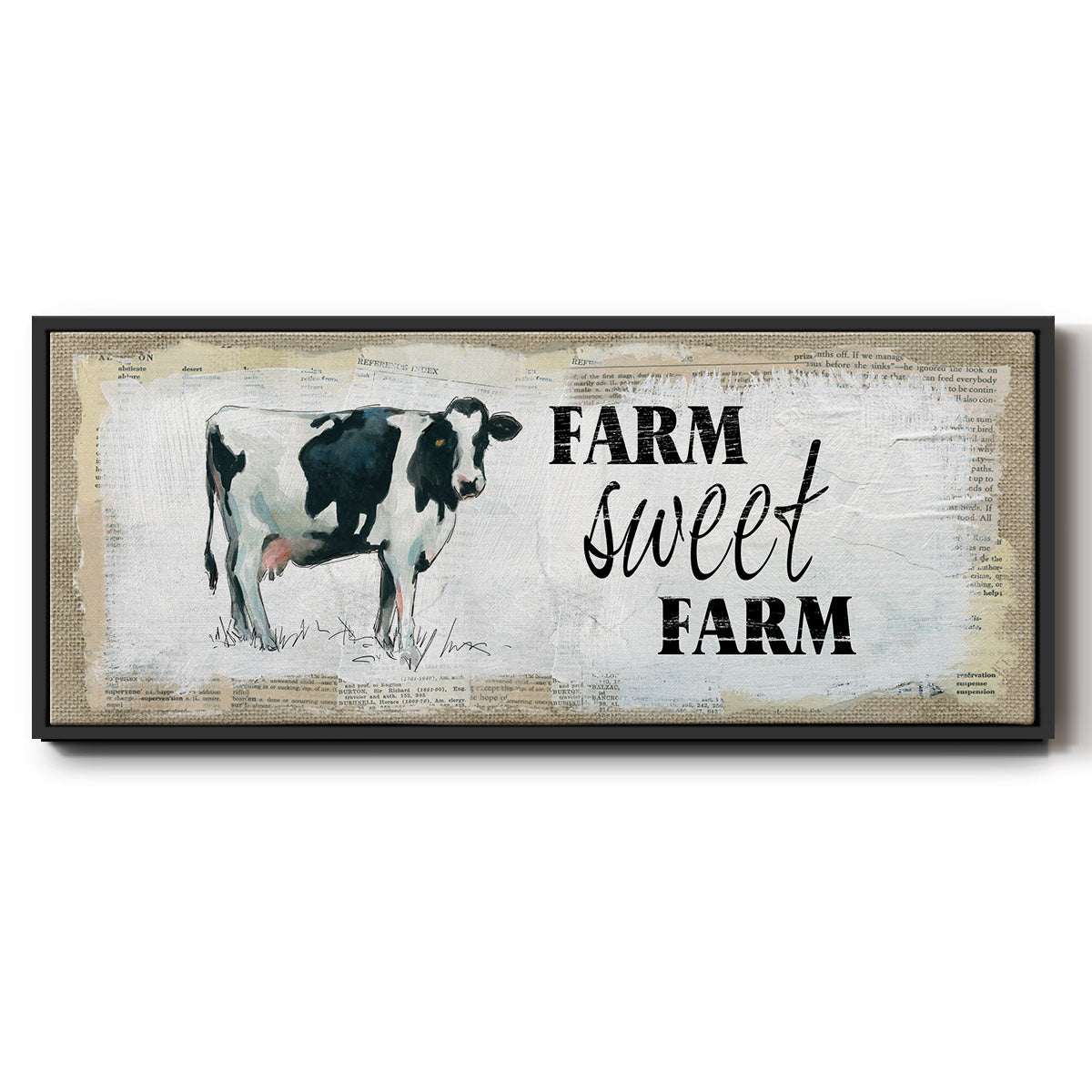 Farm Sweet Farm II - Floater Framed Canvas Print