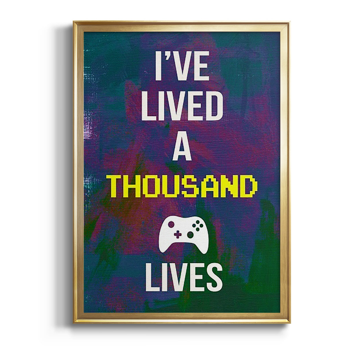 Gamer at Play I - Modern Framed Canvas Print