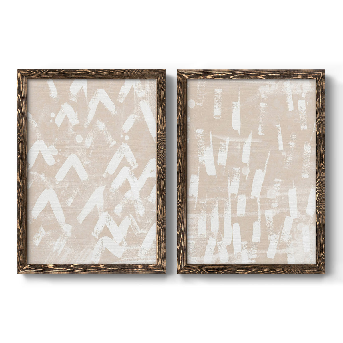 Earth Etching III - Premium Framed Canvas 2 Piece Set - Ready to Hang