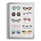 Vintage Glasses II - Modern Framed Canvas Print